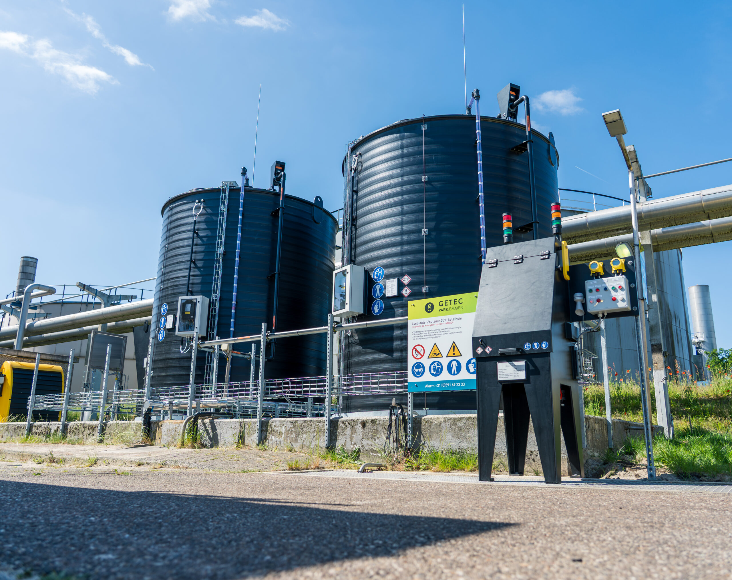 Zoutzuuropslag aan het werk bij GETEC in Emmen.