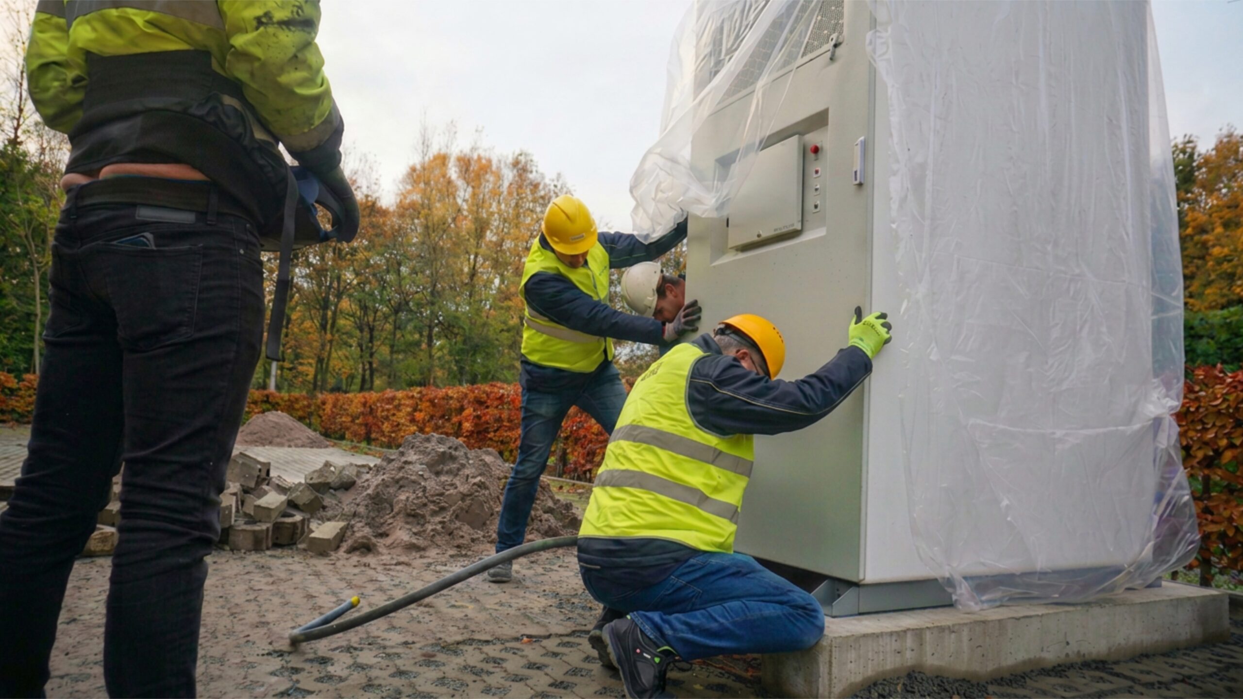 energieopslagsystemen batterijplaatsing bij bedrijfspand